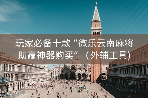 玩家必备十款“微乐云南麻将助赢神器购买”（外辅工具)