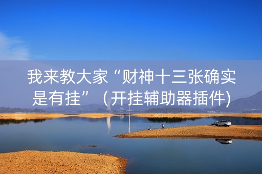 我来教大家“财神十三张确实是有挂”（开挂辅助器插件)
