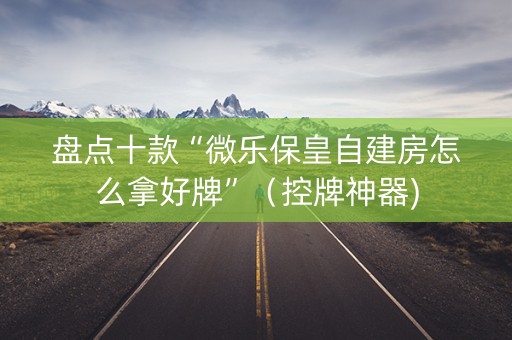 盘点十款“微乐保皇自建房怎么拿好牌”（控牌神器)
