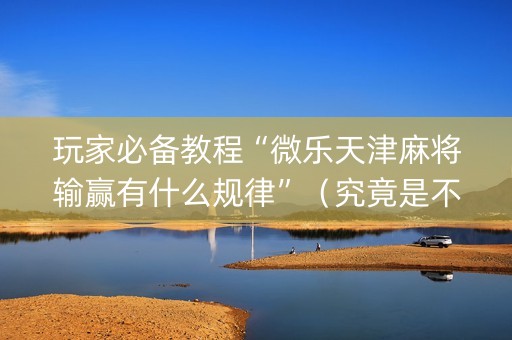 玩家必备教程“微乐天津麻将输赢有什么规律”（究竟是不是有挂)