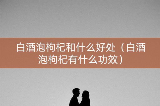 白酒泡枸杞和什么好处（白酒泡枸杞有什么功效）