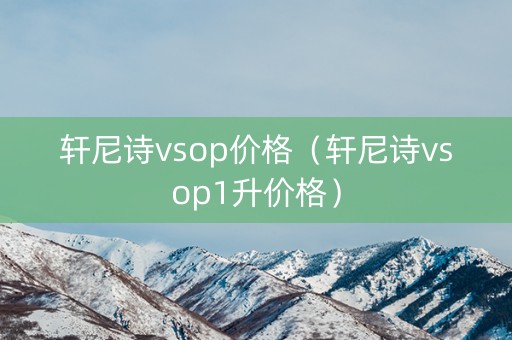 轩尼诗vsop价格（轩尼诗vsop1升价格）
