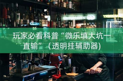 玩家必看科普“微乐填大坑一直输”（透明挂辅助器)