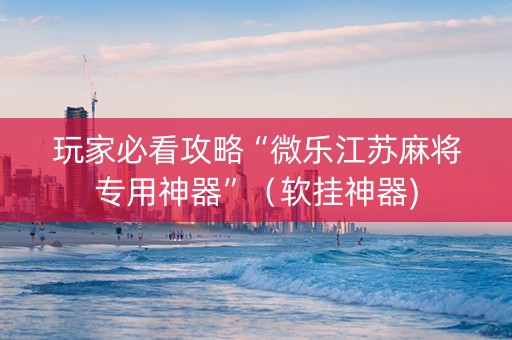 玩家必看攻略“微乐江苏麻将专用神器”（软挂神器)