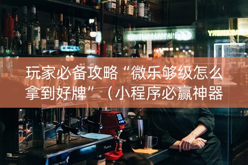 玩家必备攻略“微乐够级怎么拿到好牌”（小程序必赢神器)