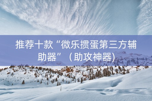 推荐十款“微乐掼蛋第三方辅助器”（助攻神器)