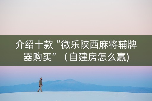 介绍十款“微乐陕西麻将辅牌器购买”（自建房怎么赢)
