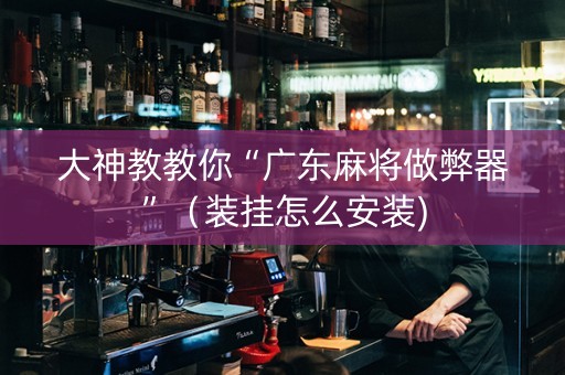大神教教你“广东麻将做弊器”（装挂怎么安装)