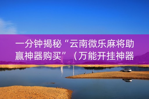 一分钟揭秘“云南微乐麻将助赢神器购买”（万能开挂神器)