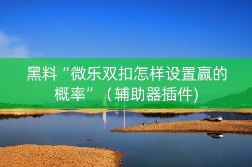 黑料“微乐双扣怎样设置赢的概率”（辅助器插件)