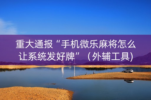 重大通报“手机微乐麻将怎么让系统发好牌”（外辅工具)