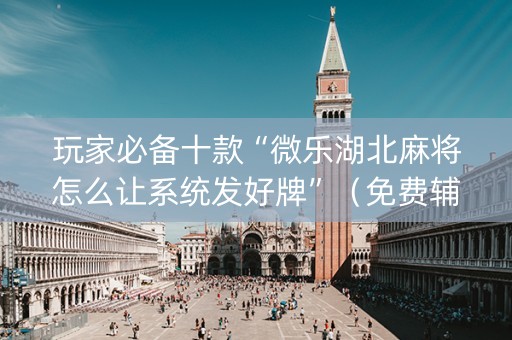 玩家必备十款“微乐湖北麻将怎么让系统发好牌”（免费辅助)