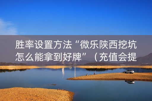 胜率设置方法“微乐陕西挖坑怎么能拿到好牌”（充值会提高胜率么)