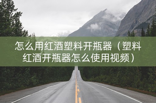 怎么用红酒塑料开瓶器（塑料红酒开瓶器怎么使用视频）