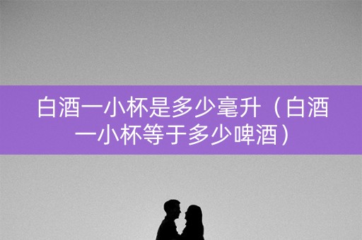 白酒一小杯是多少毫升（白酒一小杯等于多少啤酒）