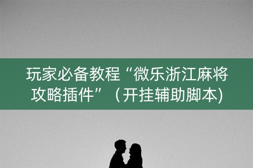 玩家必备教程“微乐浙江麻将攻略插件”（开挂辅助脚本)