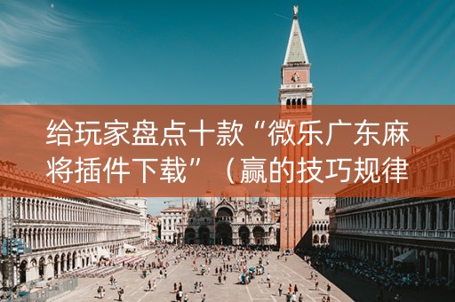 给玩家盘点十款“微乐广东麻将插件下载”（赢的技巧规律)