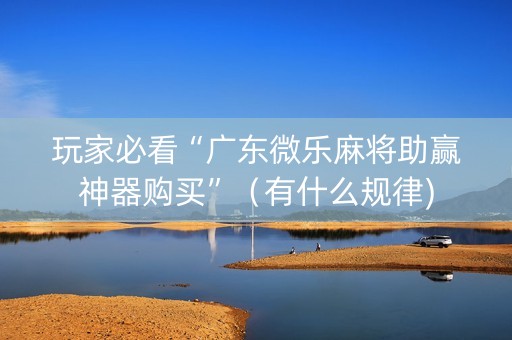 玩家必看“广东微乐麻将助赢神器购买”（有什么规律)