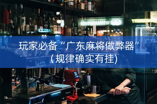 玩家必备“广东麻将做弊器”（规律确实有挂)