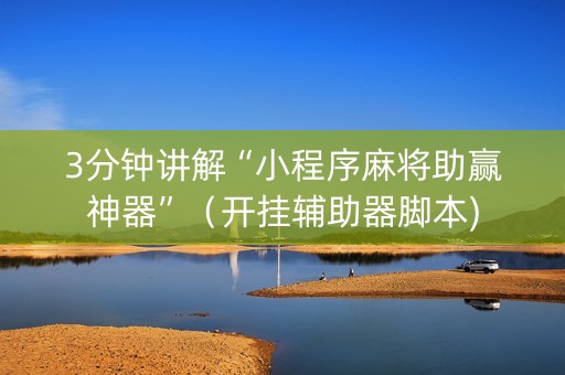 3分钟讲解“小程序麻将助赢神器”（开挂辅助器脚本)
