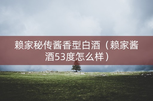 赖家秘传酱香型白酒（赖家酱酒53度怎么样）