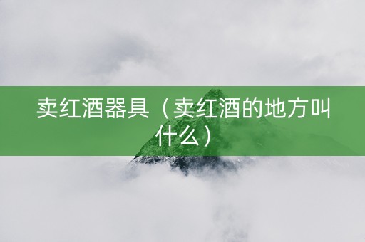 卖红酒器具（卖红酒的地方叫什么）