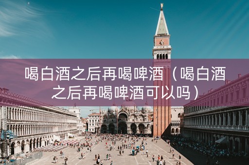 喝白酒之后再喝啤酒（喝白酒之后再喝啤酒可以吗）