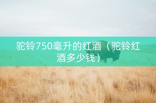 驼铃750毫升的红酒（驼铃红酒多少钱）