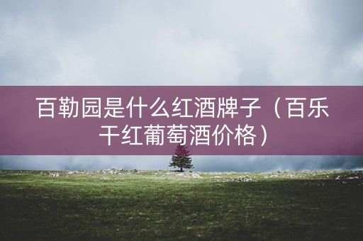 百勒园是什么红酒牌子（百乐干红葡萄酒价格）