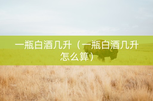 一瓶白酒几升（一瓶白酒几升怎么算）