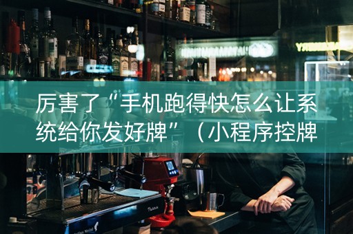 厉害了“手机跑得快怎么让系统给你发好牌”（小程序控牌器)