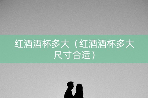 红酒酒杯多大（红酒酒杯多大尺寸合适）