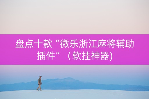 盘点十款“微乐浙江麻将辅助插件”（软挂神器)
