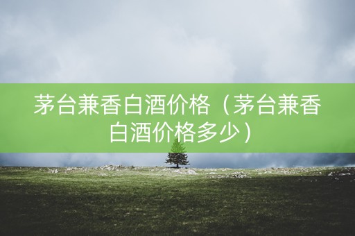 茅台兼香白酒价格（茅台兼香白酒价格多少）