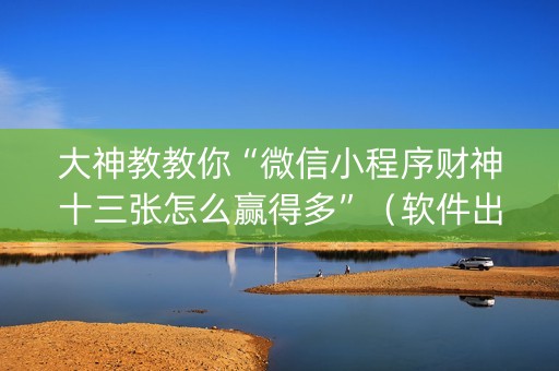 大神教教你“微信小程序财神十三张怎么赢得多”（软件出售)