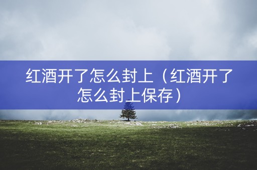 红酒开了怎么封上（红酒开了怎么封上保存）