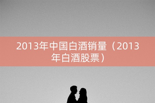 2013年中国白酒销量（2013年白酒股票）