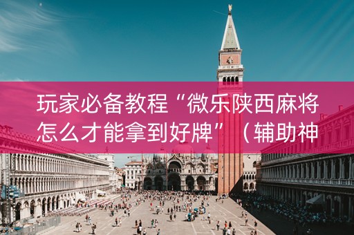 玩家必备教程“微乐陕西麻将怎么才能拿到好牌”（辅助神器免费)