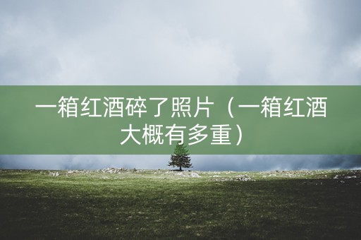 一箱红酒碎了照片（一箱红酒大概有多重）