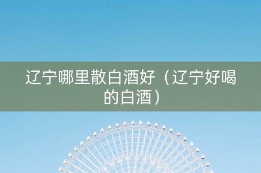 辽宁哪里散白酒好（辽宁好喝的白酒）