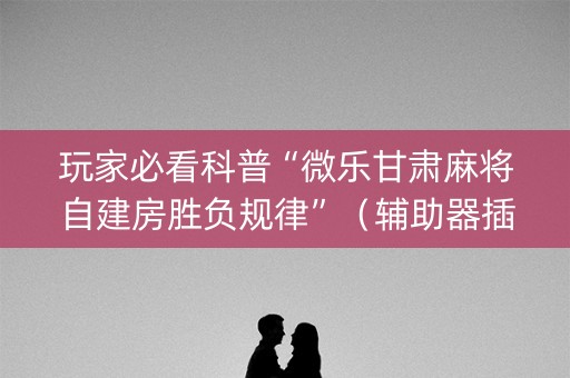 玩家必看科普“微乐甘肃麻将自建房胜负规律”（辅助器插件)