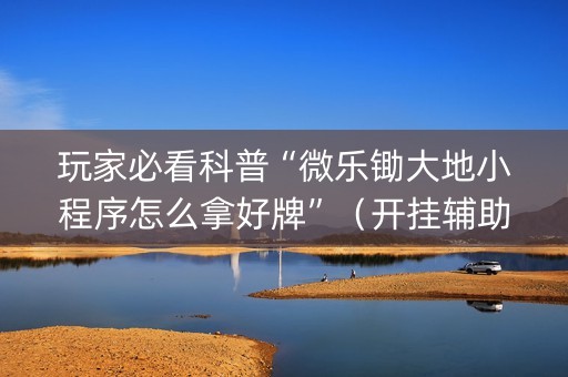 玩家必看科普“微乐锄大地小程序怎么拿好牌”（开挂辅助插件)