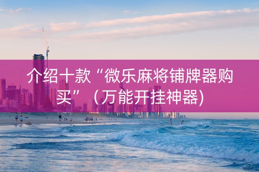 介绍十款“微乐麻将铺牌器购买”（万能开挂神器)