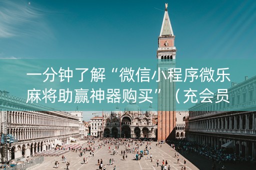 一分钟了解“微信小程序微乐麻将助赢神器购买”（充会员胜率高)