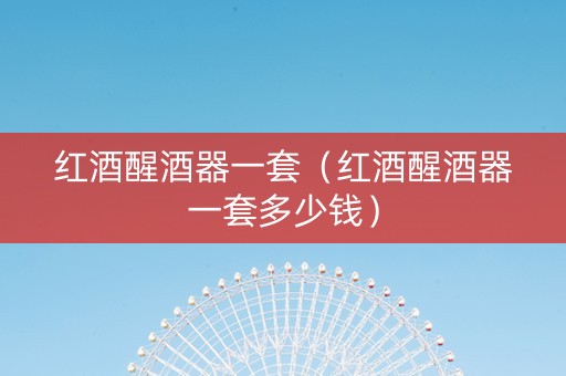 红酒醒酒器一套（红酒醒酒器一套多少钱）