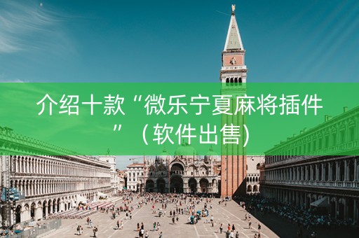 介绍十款“微乐宁夏麻将插件”（软件出售)