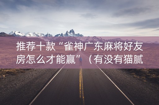 推荐十款“雀神广东麻将好友房怎么才能赢”（有没有猫腻)