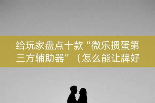 给玩家盘点十款“微乐掼蛋第三方辅助器”（怎么能让牌好一点)