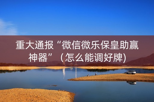 重大通报“微信微乐保皇助赢神器”（怎么能调好牌)
