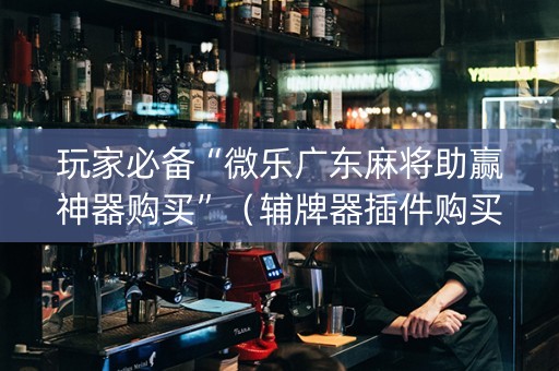 玩家必备“微乐广东麻将助赢神器购买”（辅牌器插件购买)